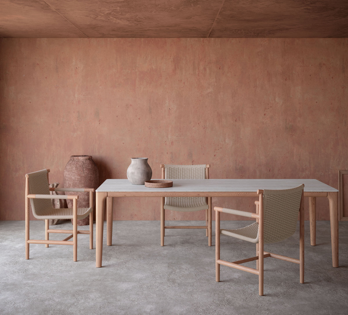 Boca | 87" Dining Table | Travertine Dining Tables Azzurro Living