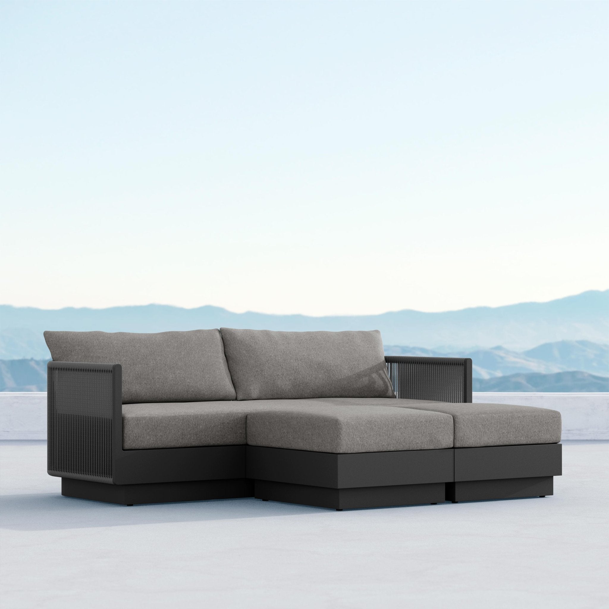 Porto Sectional - Charcoal - Build Your Own - Azzurro LivingAzzurro Living