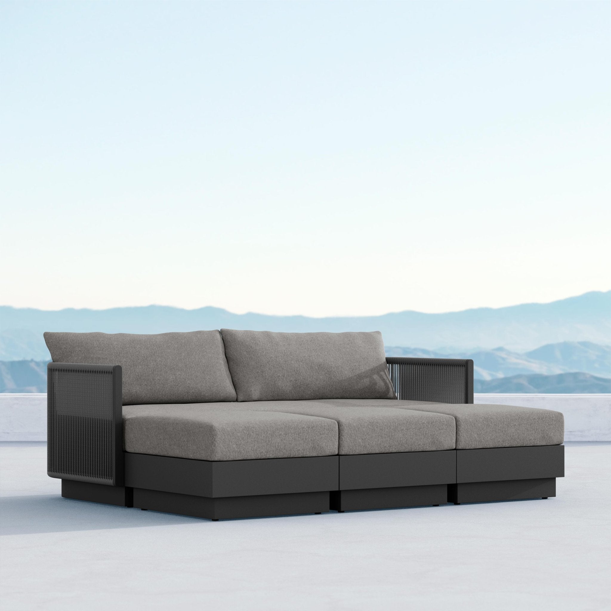 Porto Sectional - Charcoal - Build Your Own - Azzurro LivingAzzurro Living