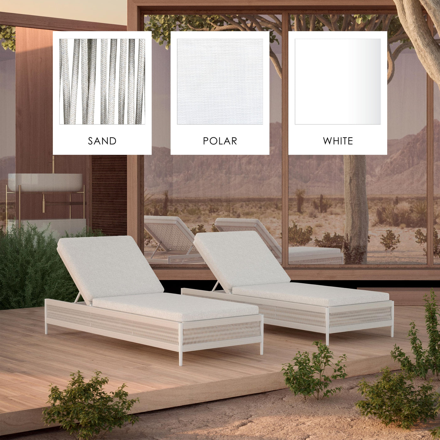 Outdoor lounge seating collection