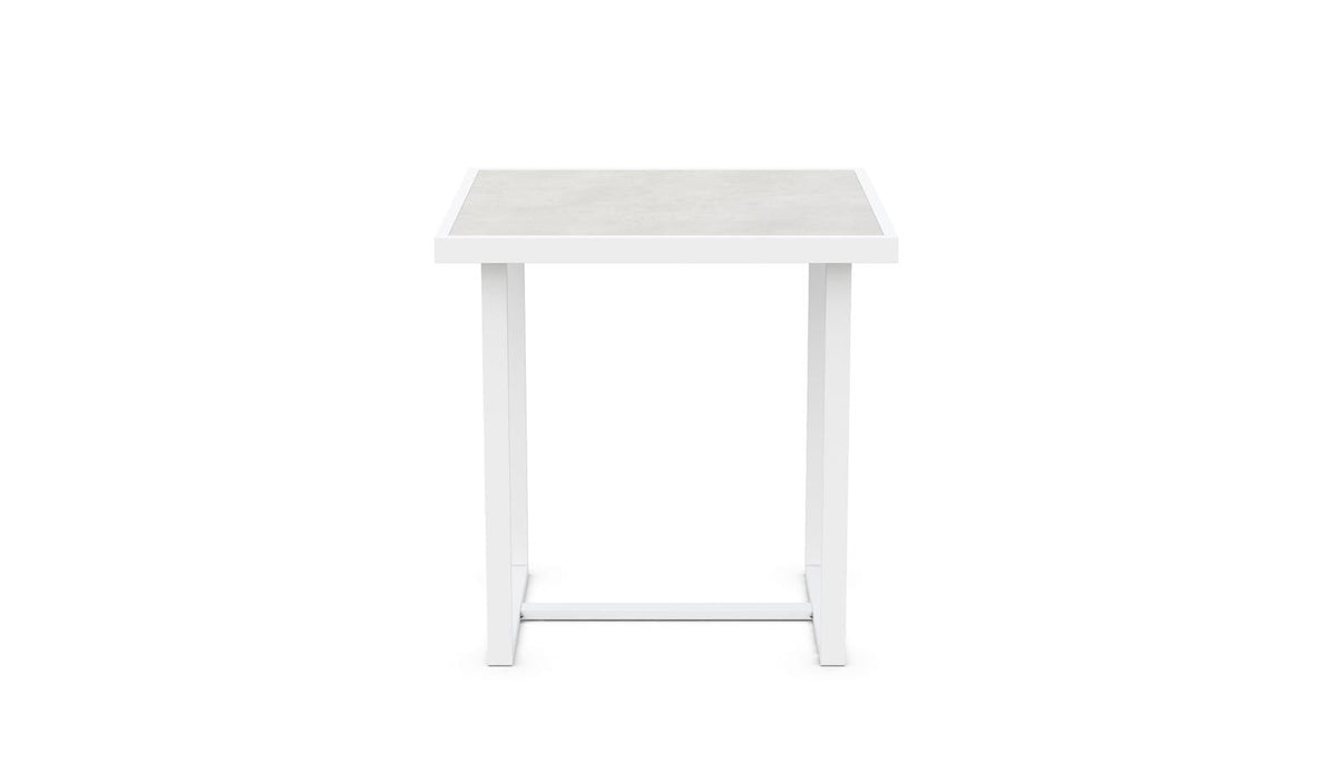 Pavia | 35" Counter Table - White - Dekton Top Dining Table-Counter Azzurro Living