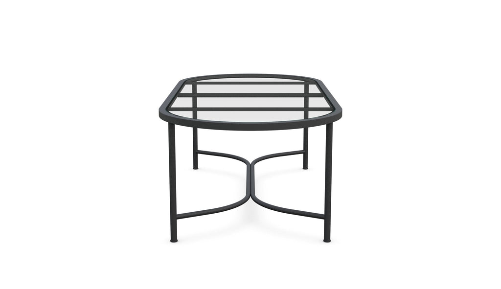 Athens | 96" Oval Dining Table - Glass Top Dining Tables Azzurro Living