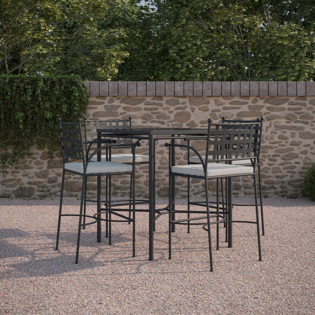 Athens | Bar Table - Glass Top Dining Table-Bar Azzurro Living