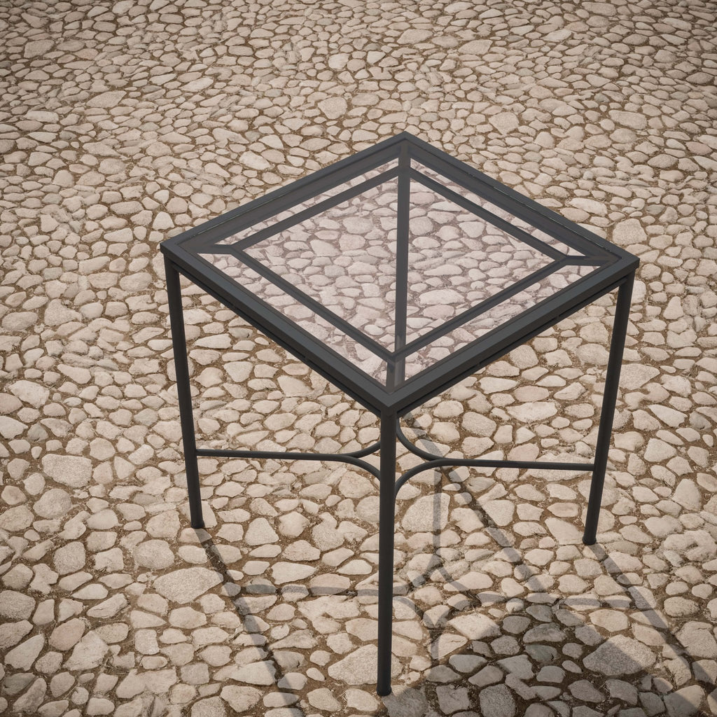 Athens | Bar Table - Glass Top Dining Table-Bar Azzurro Living