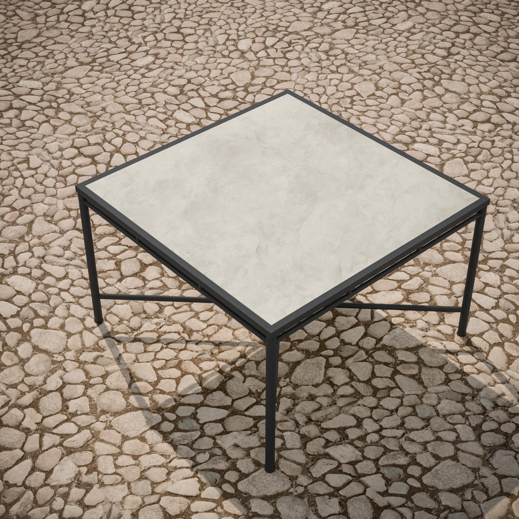 Athens | Square Dining Table - Dekton Top Dining Tables Azzurro Living