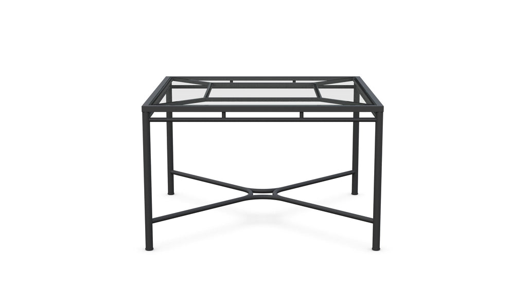 Athens | Square Dining Table - Glass Top - Azzurro LivingAzzurro Living