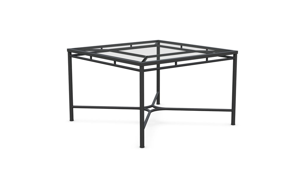 Athens | Square Dining Table - Glass Top - Azzurro LivingAzzurro Living