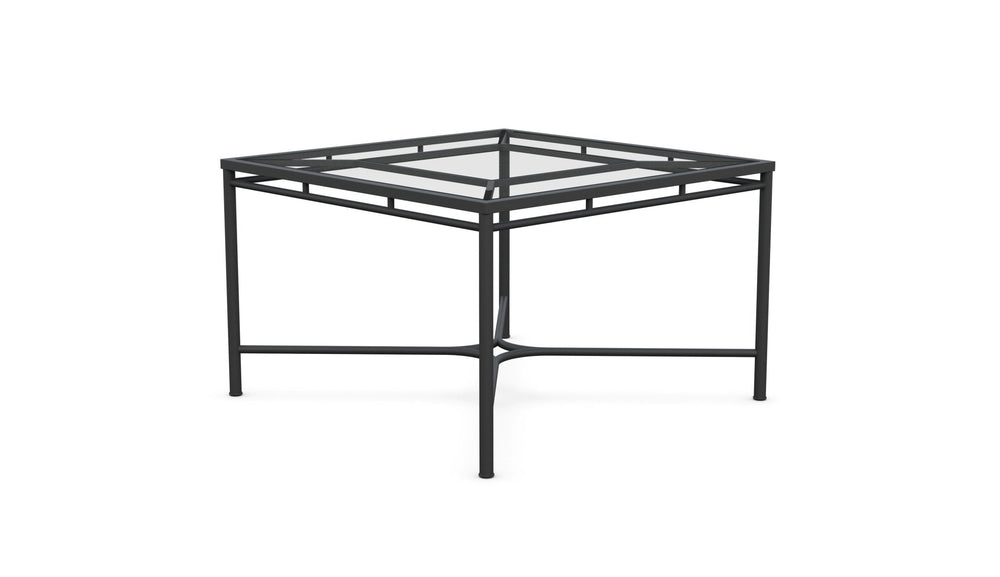 Athens | Square Dining Table - Glass Top - Azzurro LivingAzzurro Living