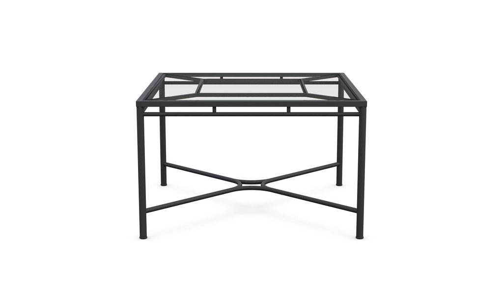 Athens | Square Dining Table - Glass Top - Azzurro LivingAzzurro Living