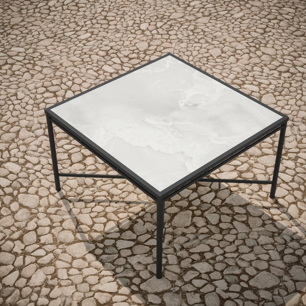 Athens Square Dining Table - Helena Dekton Top Dining Tables Azzurro Living