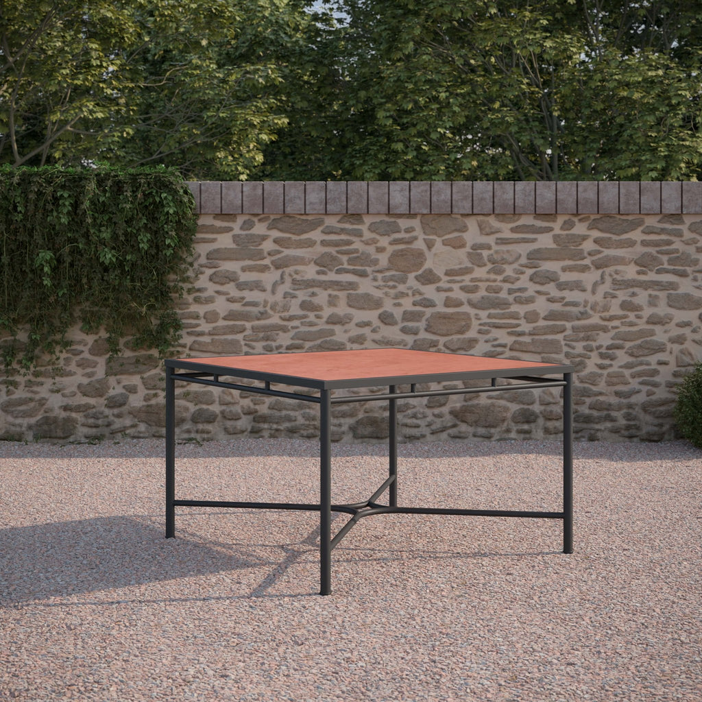 Athens | Square Dining Table - Dekton Top Dining Tables Azzurro Living