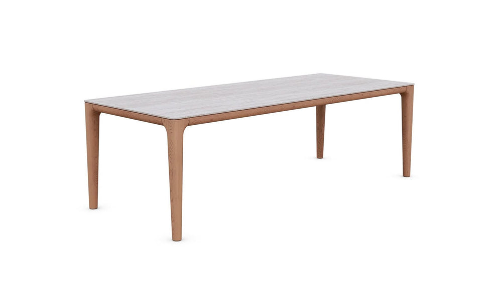 Boca | 87" Dining Table - Travertine Top - Azzurro LivingAzzurro Living