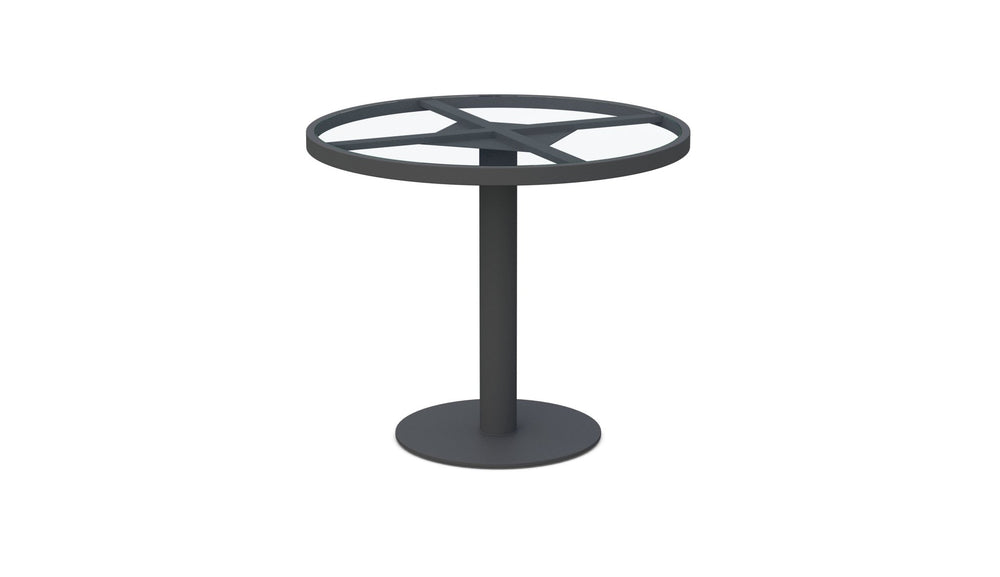 Bordeaux | Dining Table Charcoal - Glass Top - Azzurro LivingAzzurro Living