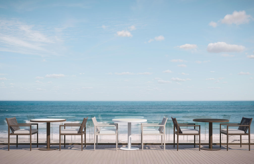 Bordeaux Dining Table Charcoal - Dekton Top Dining Tables Azzurro Living