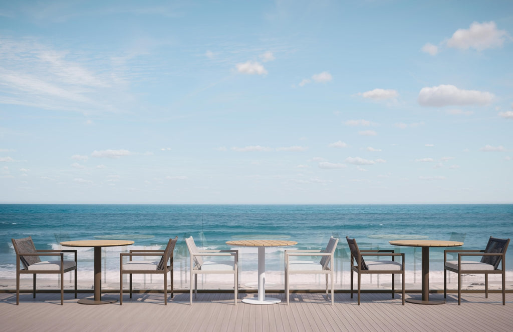 Bordeaux Dining Table - Alpine WeatherWood Top Dining Tables Azzurro Living