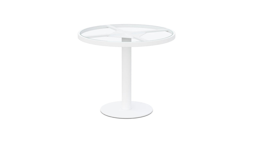 Bordeaux | Dining Table White - Glass Top - Azzurro LivingAzzurro Living