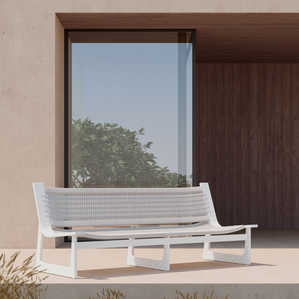 Cozumel 3 Seat Sofa White Sofas / Loveseats Azzurro Living