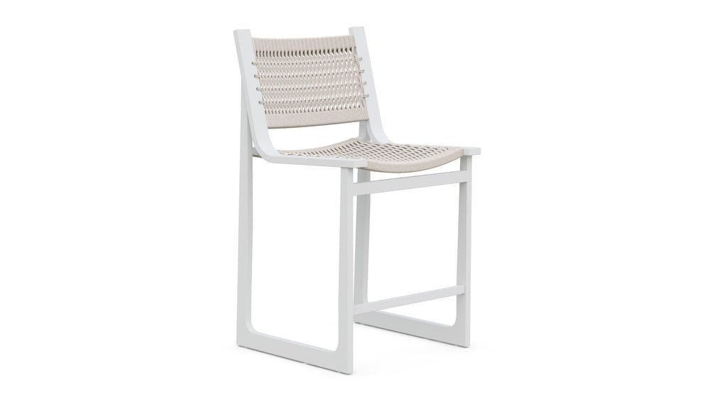 Cozumel | Bar Stool - White Bar Stool Azzurro Living