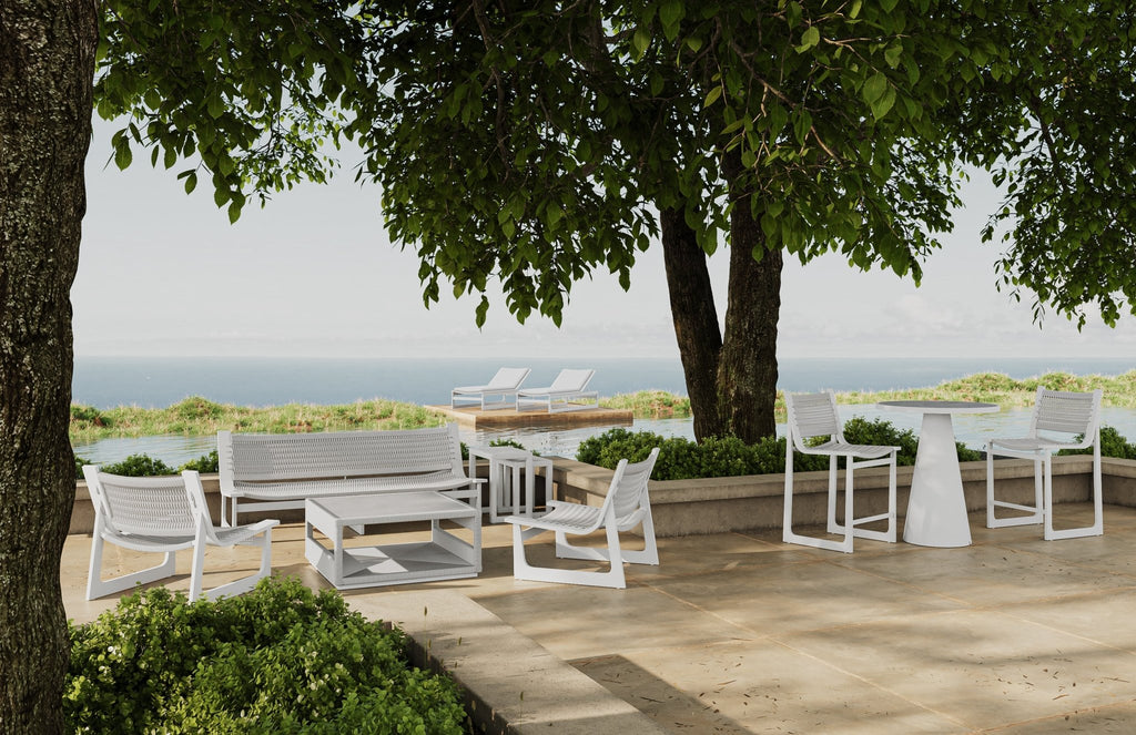 Cozumel | Bar Stool - White Bar Stool Azzurro Living