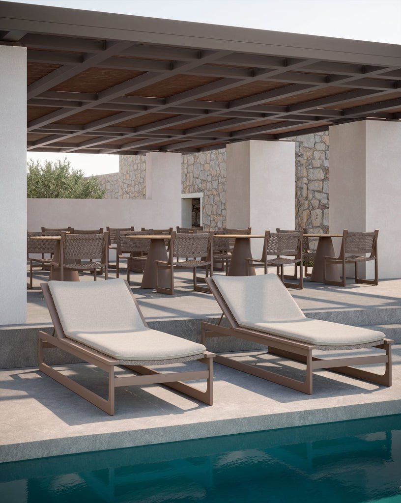 Cozumel | Chaise Lounge - Bronze Lounge Chairs Azzurro Living