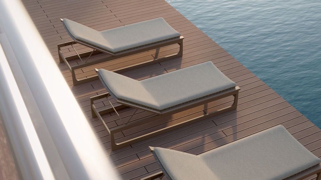 Cozumel | Chaise Lounge - Bronze Lounge Chairs Azzurro Living