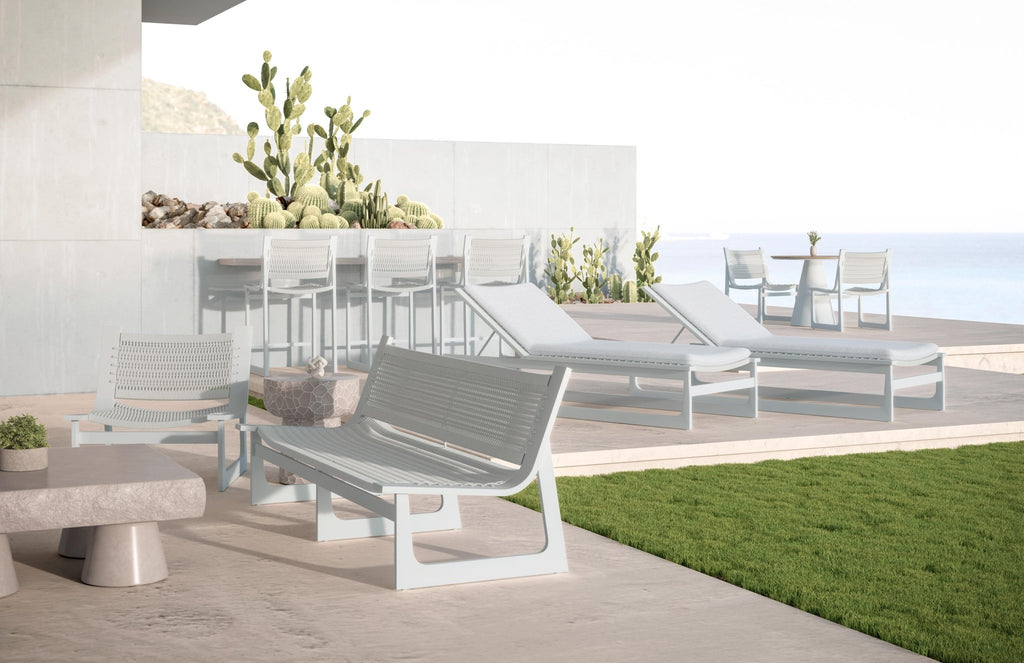 Cozumel Chaise Lounge White Lounge Chairs Azzurro Living