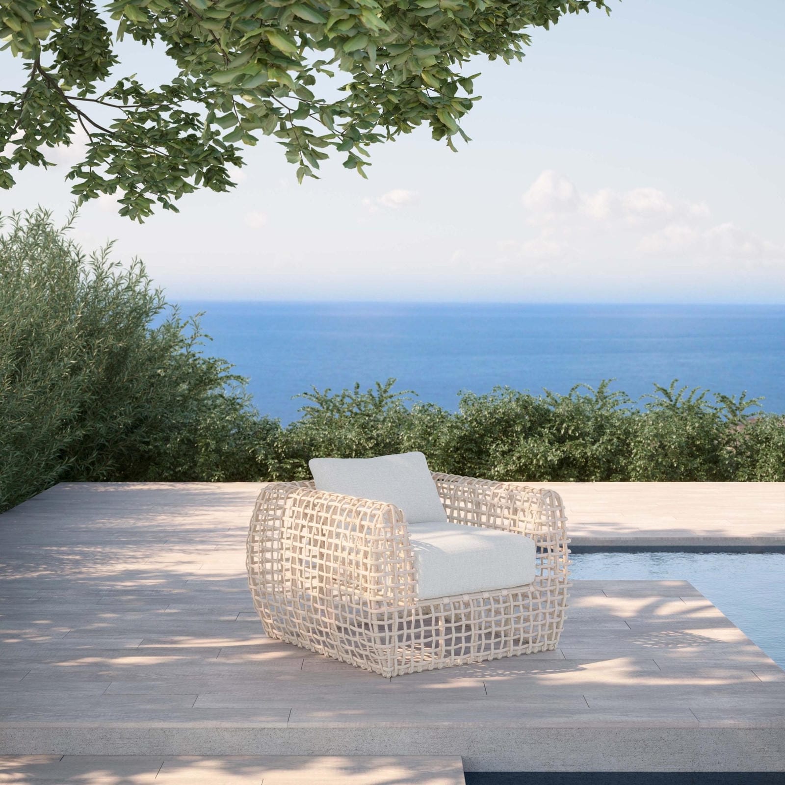 Poltrona Club In Tessuto Azzurro Con Capitonné - Sedia Imbottita In Legno Di Betulla, Design Classico Con Borchie, Da Montare