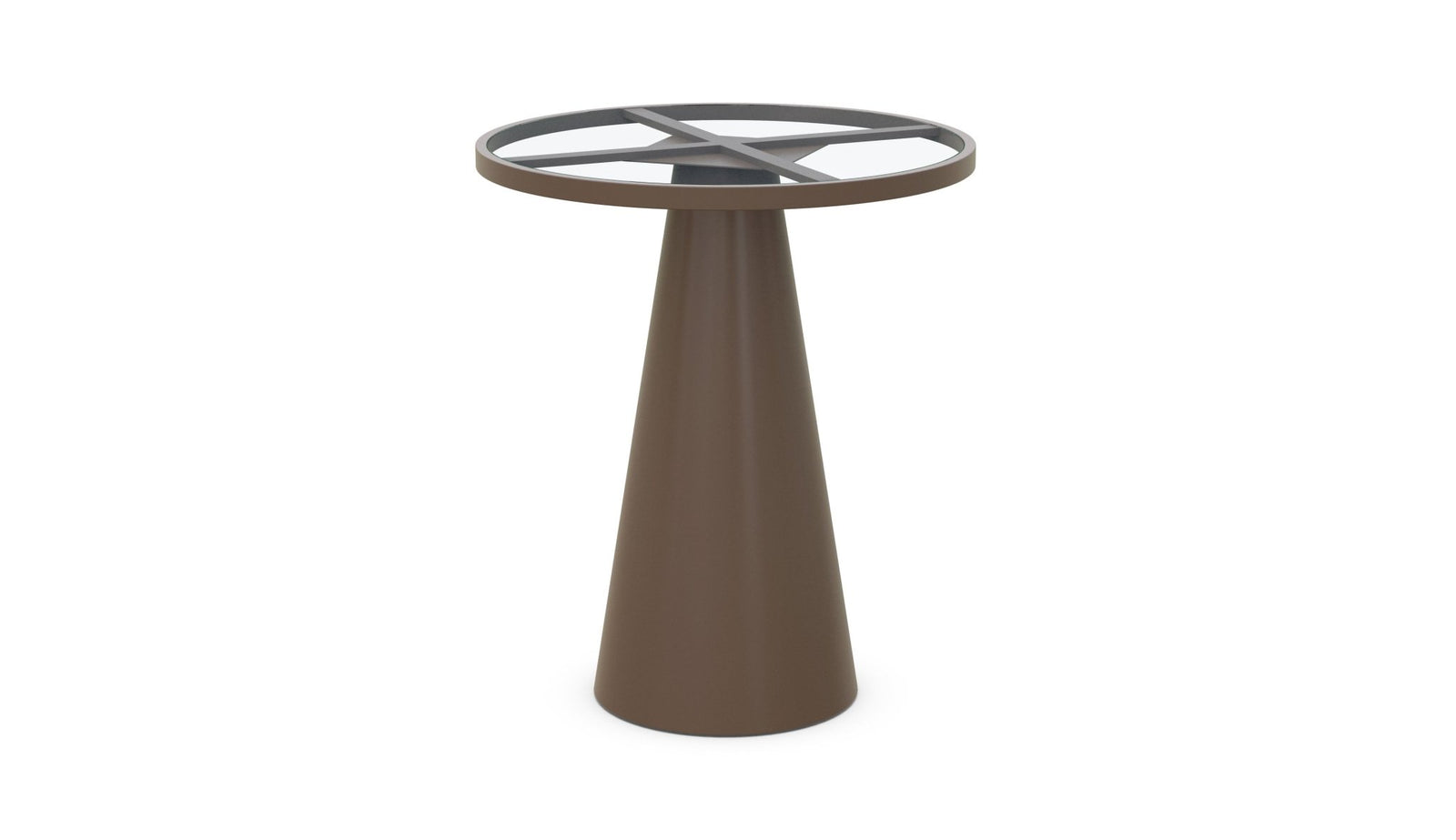 Leon | Bar Table Bronze - Glass Top - Azzurro LivingAzzurro Living