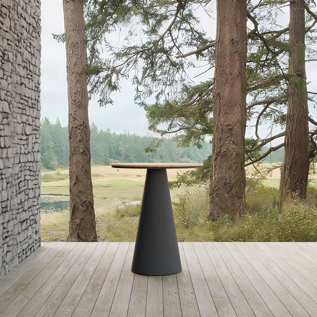 Leon Bar Table Charcoal - Alpine WeatherWood Top Dining Table-Bar Azzurro Living