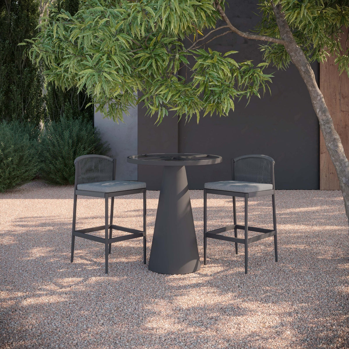 Leon | Bar Table - Glass Top Dining Table-Bar Azzurro Living