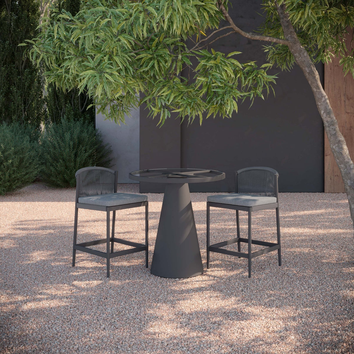 Leon | Counter Table - Glass Top Dining Table-Counter Azzurro Living