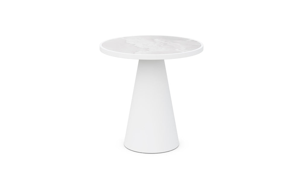 Leon | Counter Table White - Dekton Top Dining Table-Counter Azzurro Living