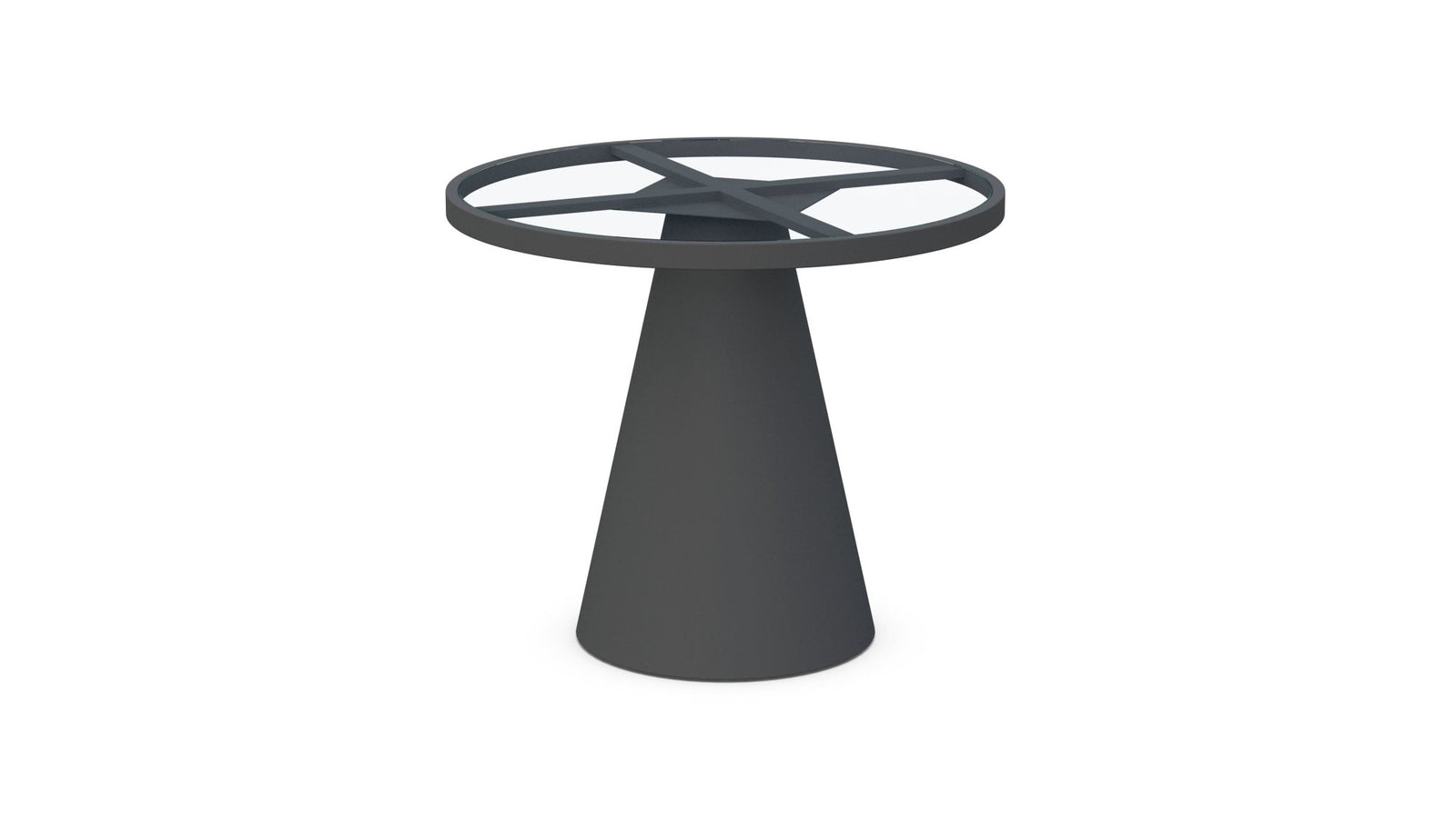 Leon| Dining Table Charcoal - Glass Top - Azzurro LivingAzzurro Living