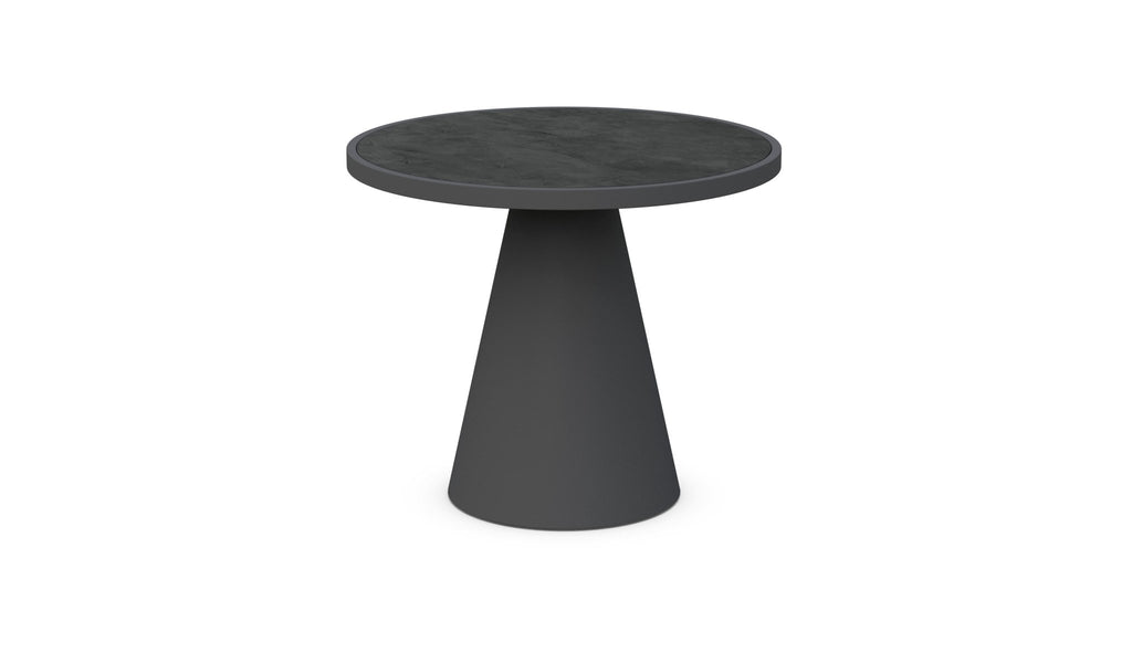 Leon | Dining Table Charcoal - Dekton Top Dining Tables Azzurro Living