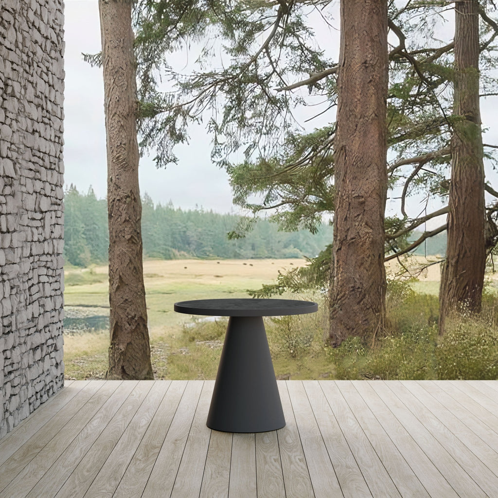 Leon | Dining Table Charcoal - Dekton Top Dining Tables Azzurro Living