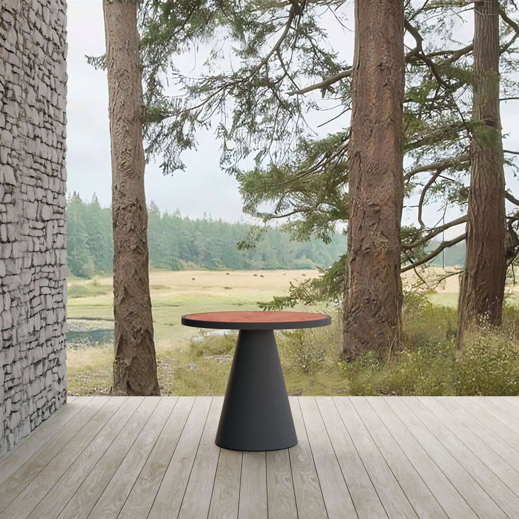 Leon | Dining Table Charcoal - Dekton Top Dining Tables Azzurro Living