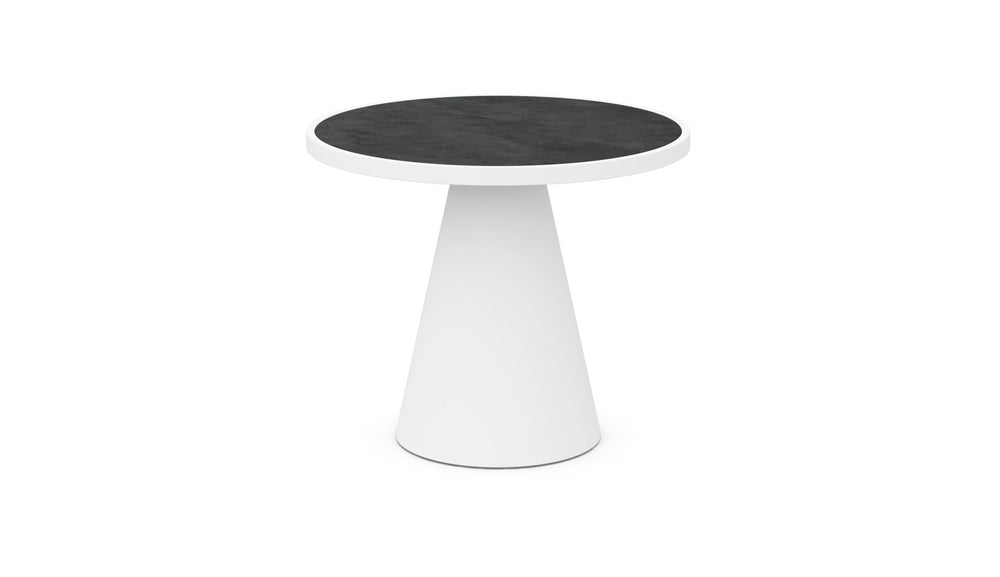 Leon | Dining Table White - Dekton Top Dining Tables Azzurro Living