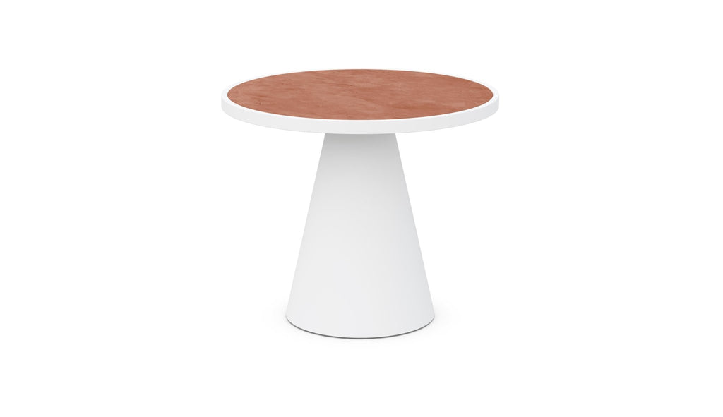 Leon | Dining Table White - Dekton Top Dining Tables Azzurro Living