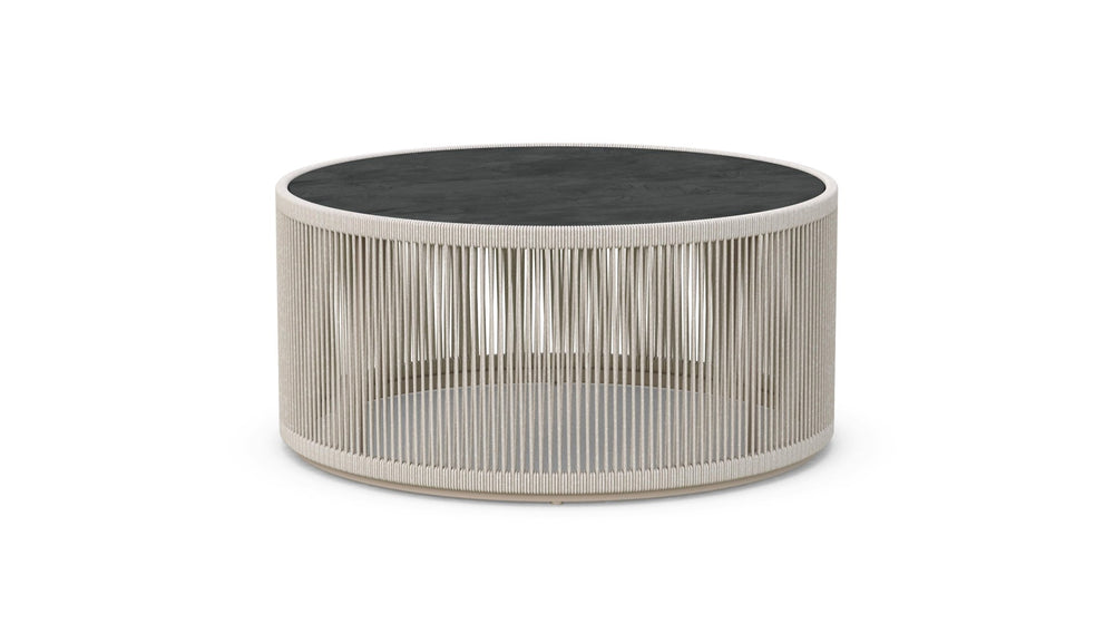 Malta Round Coffee Table Birch - Micron Dekton Top Coffee Tables Azzurro Living