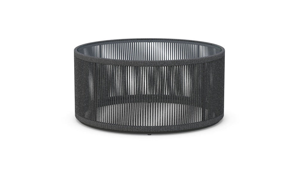 Malta | Round Coffee Table Pebble - Glass Top - Azzurro LivingAzzurro Living