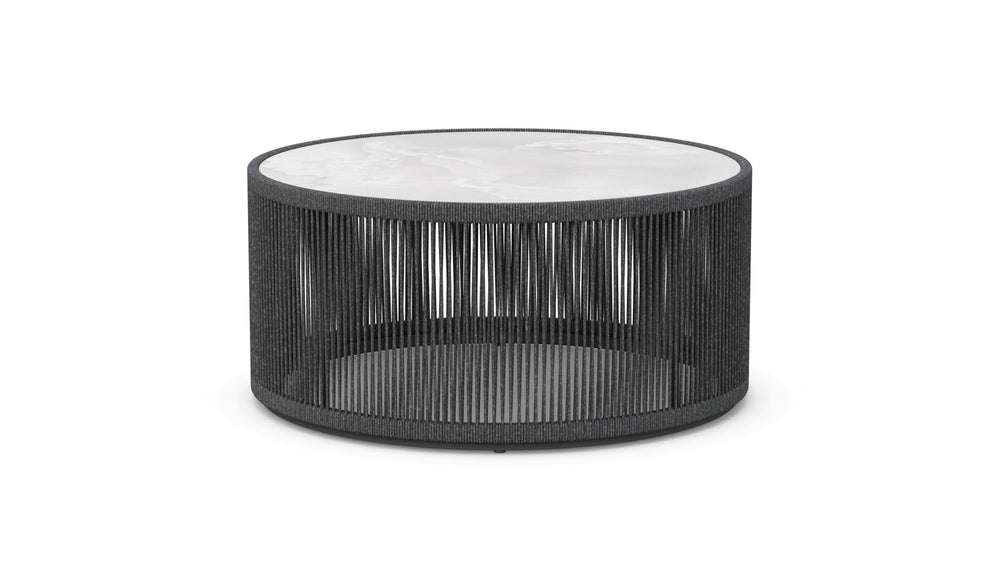 Malta Round Coffee Table Pebble - Helena Dekton Top Coffee Tables Azzurro Living