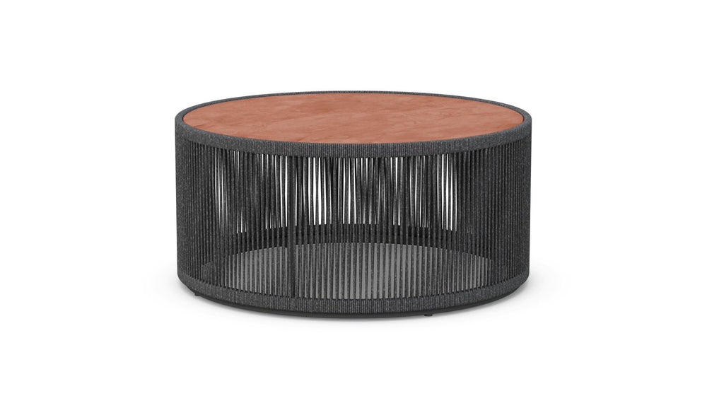 Malta Round Coffee Table Pebble - Umber Dekton Top Coffee Tables Azzurro Living