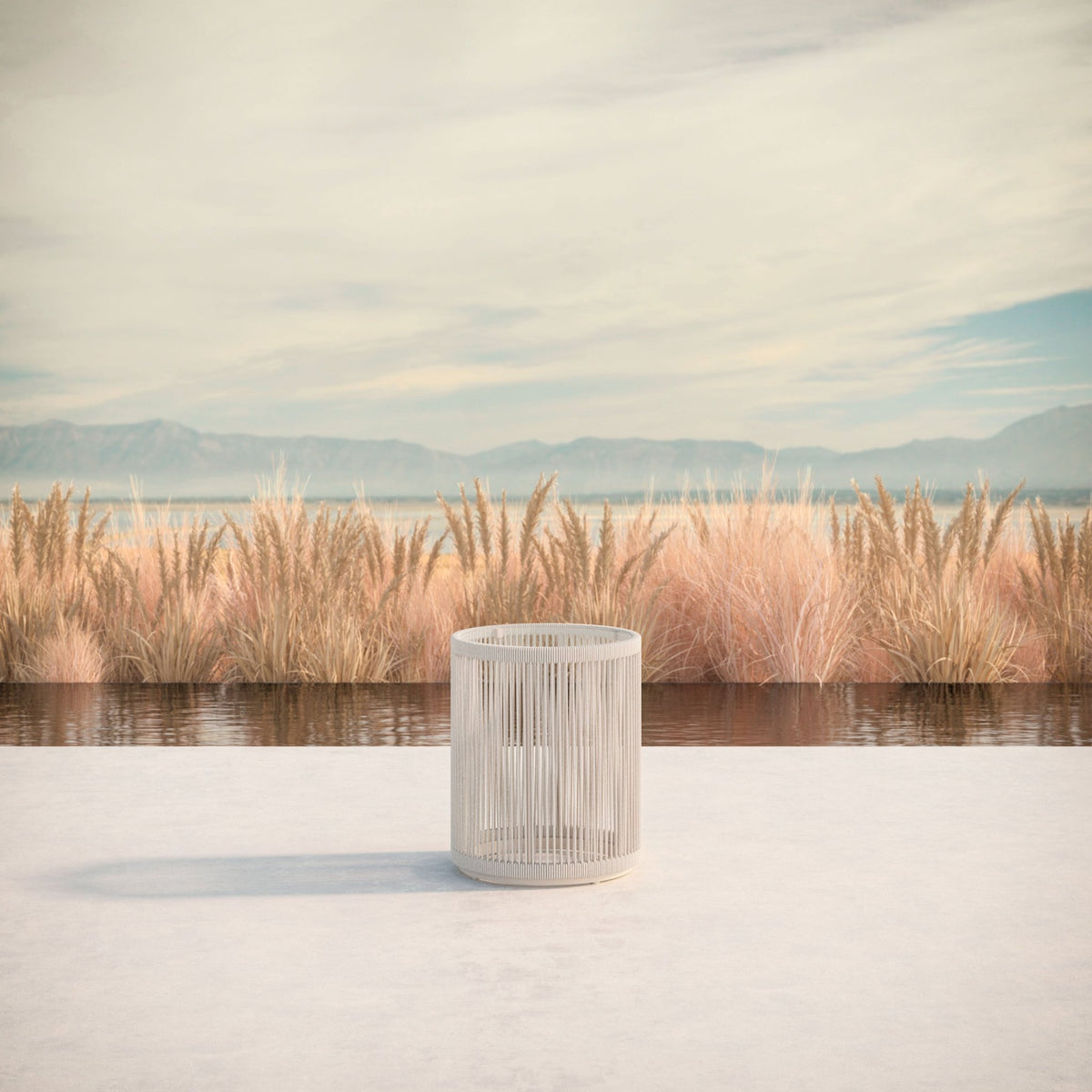 Malta | Side Table Birch - Glass Top Side Tables Azzurro Living