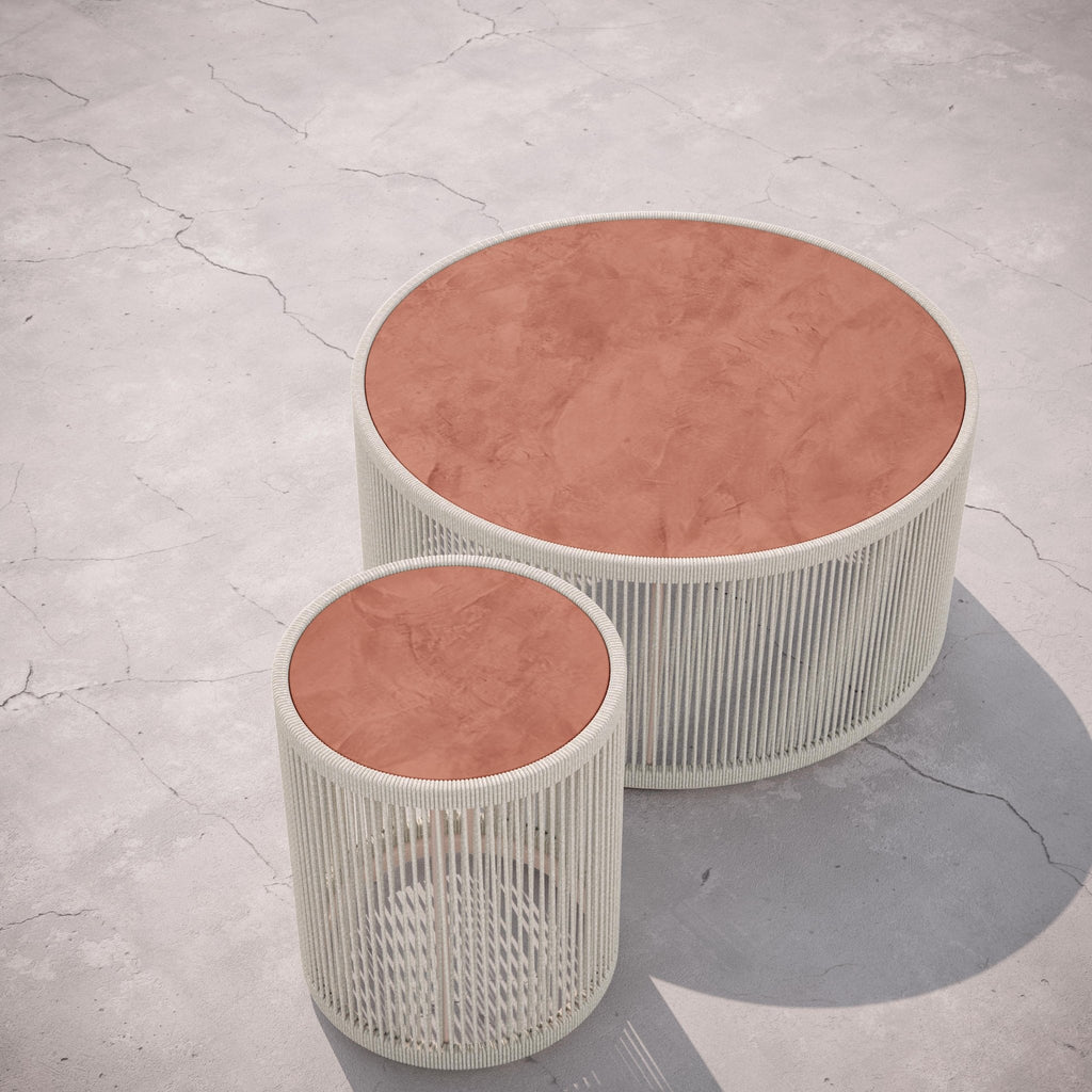 Malta Side Table Birch - Umber Dekton Top Side Tables Azzurro Living