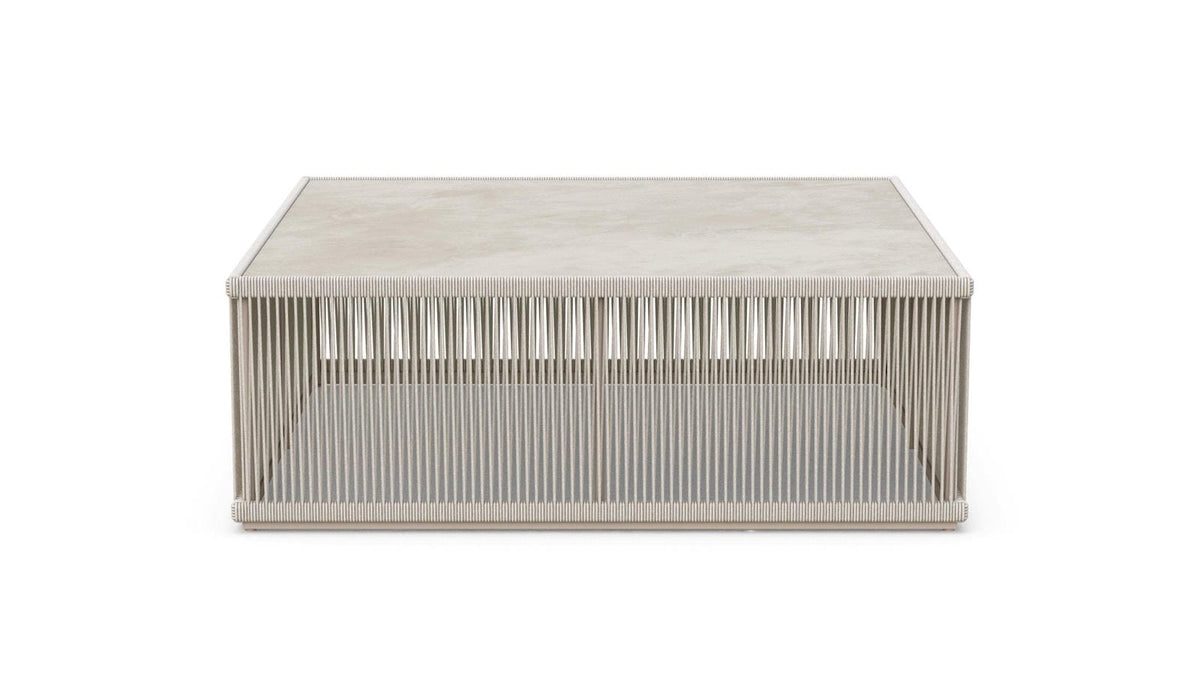 Malta Square Coffee Table Birch - Albarium Dekton Top Coffee Tables Azzurro Living