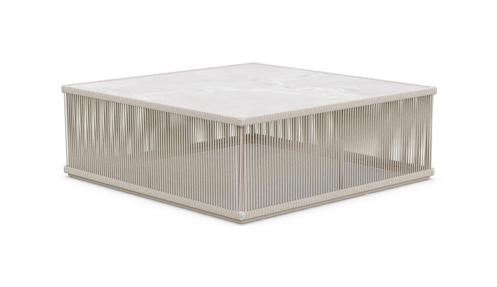 Malta Square Coffee Table Birch - Helena Dekton Top Coffee Tables Azzurro Living