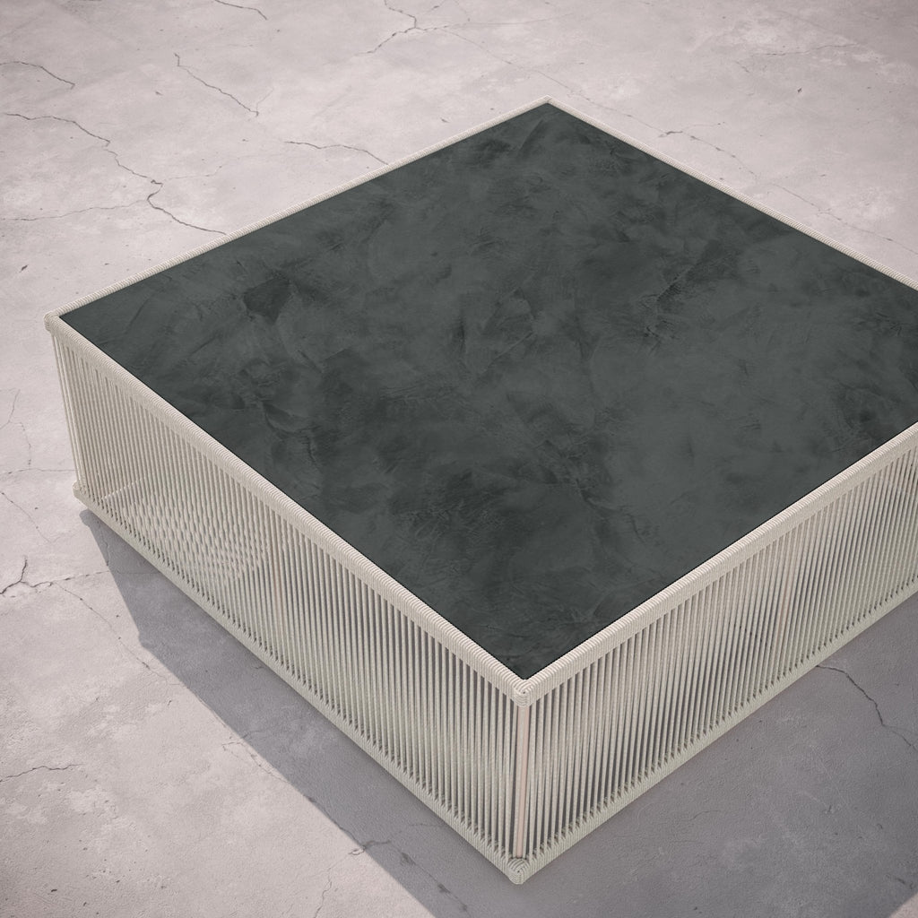 Malta Square Coffee Table Birch - Micron Dekton Top Coffee Tables Azzurro Living