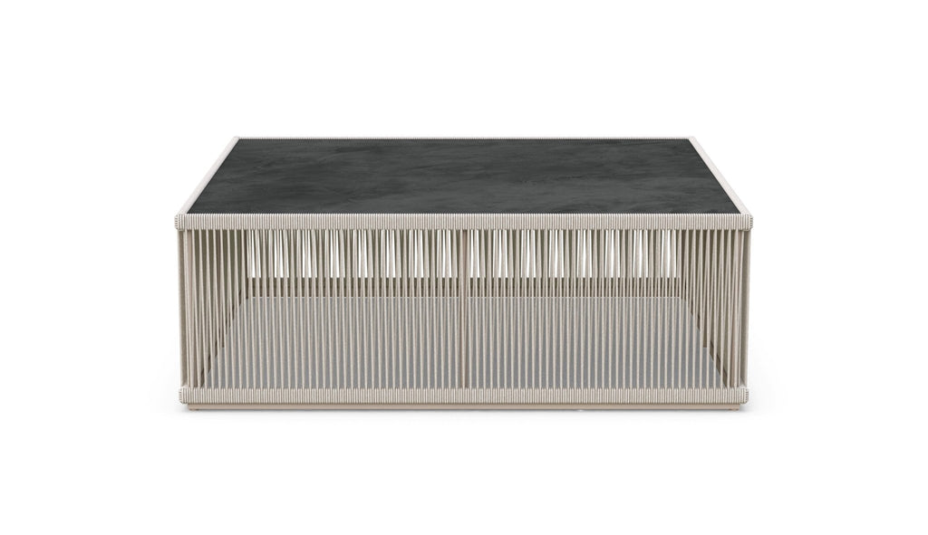 Malta Square Coffee Table Birch - Micron Dekton Top Coffee Tables Azzurro Living