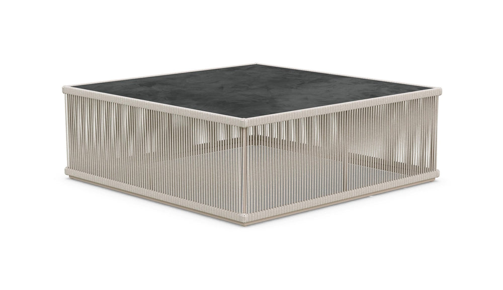 Malta Square Coffee Table Birch - Micron Dekton Top Coffee Tables Azzurro Living