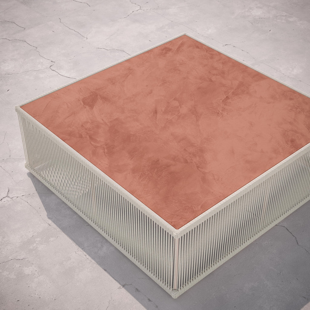 Malta Square Coffee Table Birch - Umber Dekton Top Coffee Tables Azzurro Living